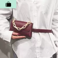 复古港风腰带腰包女时尚潮流小包单肩斜跨链条包包2020新款潮insNEW LAKE女士单肩包