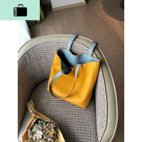 软皮单肩大包包女大容量水桶简约托特夏2020新款潮网红上班手提袋NEW LAKE女士单肩包