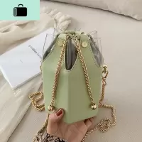春ins超火个性包包女2020新款潮韩版百搭单肩斜挎时尚链条水桶包NEW LAKE女士单肩包