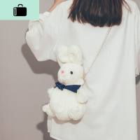 今年流行的小包包女2020新款潮韩版百搭斜挎包女可爱萌珍珠链条包NEW LAKE 白色女斜挎包