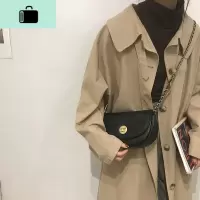 百搭ins斜挎包 女包包2020春新款潮网红菱格马鞍包小众设计链条包NEW LAKE女斜挎包