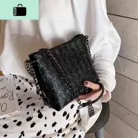 高级感包包洋气女包2020流行新款潮韩版百搭质感斜挎包时尚链条包NEW LAKE女斜挎包