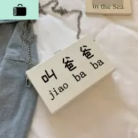 网红小女包包2020新款潮韩版学生党链条女斜挎包女百搭ins盒子包NEW LAKE