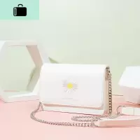 夏季网红白色小包包女2020新款潮小清新斜挎包百搭质感链条小方包NEW LAKE女斜挎包