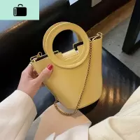 上新小包包女包2020流行新款潮时尚网红链条斜挎包质感手提水桶包NEW LAKE女斜挎包