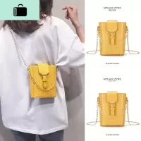 细链条包女生包包2020新款潮小清新夏时尚网红小包水桶包女斜挎包NEW LAKE