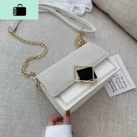 洋气磨砂小包包女2020新款潮韩版百搭斜挎包链条包简约时尚小方包NEW LAKE女斜挎包
