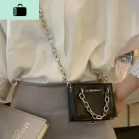 ins超火包包女2019新款韩版高级感洋气迷你小方包链条手提斜挎包NEW LAKE女斜挎包