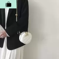 夏季小包包女2020新款潮流行时尚菱格小圆包百搭ins斜挎链条包NEW LAKE女士单肩包