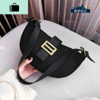 单肩腋下包女2019新款潮时尚百搭秋冬复古高级感洋气质感斜挎小包NEW LAKE 黑色收藏关注女士单肩包