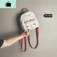 双肩包包女新款2020休闲可爱帆布小包流行百搭ins大学生上课书包NEW LAKE女士单肩包