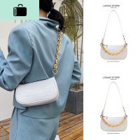 夏天白色包包女包2020新款潮法式网红腋下包时尚潮流百搭链条斜挎NEW LAKE女士单肩包