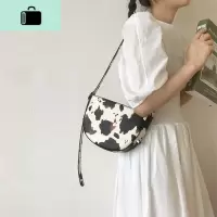 夏季小包包百搭ins斜挎包女2020新款网红奶牛纹马鞍包小众腋下包NEW LAKE女士单肩包