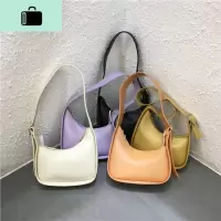小脏柜 韩版简约复古包休闲纯色百搭复古vintage腋下包饺子中古包NEW LAKE女士单肩包