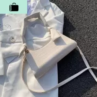 质感单肩斜挎包新款潮法式小众高级感腋下法棍包女小包包网红复古NEW LAKE女士单肩包