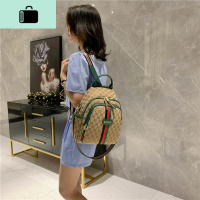 双肩包2020年新款百搭时尚韩版网红女包旅行包书包帆布大容量背包NEW LAKE