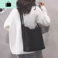 复古大包包女2020新款潮韩版休闲百搭托特包简约大容量单肩斜挎包NEW LAKE女士单肩包