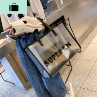 夏季单肩大包包女2020新款潮韩版百搭大容量透明子母包手提托特包NEW LAKE女士单肩包