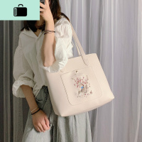 单肩大包包2020新款文艺刺绣手提女包百搭大容量购物包时尚托特包NEW LAKE女士单肩包
