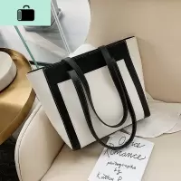 洋气大包包女2020新款潮韩版百搭单肩包pu简约时尚高级手提托特包NEW LAKE女士单肩包