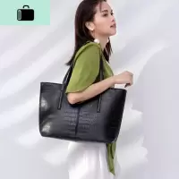 单肩包大容量女大包包2020新款潮韩版简约百搭购物袋手提托特包NEW LAKE女士单肩包