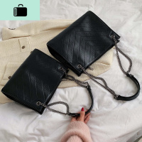 高级感洋气包包女2020新款潮菱格链条托特包大容量时尚单肩斜挎包NEW LAKE女士单肩包