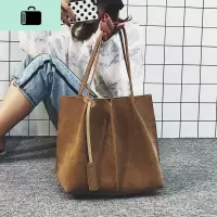 2020新款女包时尚潮磨砂大包手提单肩托特包大容量通勤包购物袋NEW LAKE女士单肩包