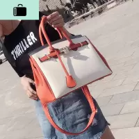 大包包女2020流行新款潮撞色大容量手提包韩版百搭时尚单肩托特包NEW LAKE女士单肩包