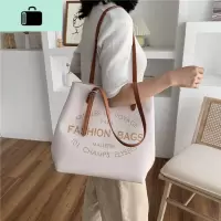 包包2020新款潮大容量托特包印花手提包漂亮的单肩包百搭撞色大包NEW LAKE女士单肩包