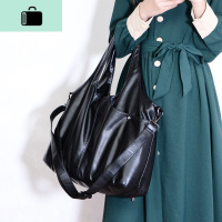 2020新款托特包大容量单肩包女大包简约软皮女包通勤公文手提包女NEW LAKE 黑色前50名送太阳伞女士单肩包