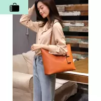 包包女2020新款潮单肩挎包大容量手提包大包时尚皮女士托特包NEW LAKE女士单肩包