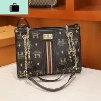 单肩大包2020新款潮大容量牛皮皮女包托特包手提斜挎包女士包包NEW LAKE 咖啡色女士单肩包