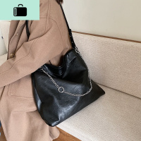 复古学生上课包女2019秋冬新款时尚大容量百搭大气单肩斜挎托特包NEW LAKE女士单肩包