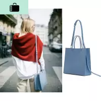 极简约纯色大容量托特包包女2020早春新款韩国小众单肩斜跨手提包NEW LAKE女士单肩包