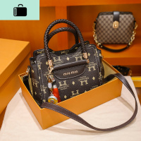 包包女2020新款潮夏季百搭斜挎女士大气手提包时尚单肩包NEW LAKE 咖啡色配双肩带+送丝巾女士单肩包