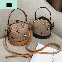 2020新款韩版时尚女包包卡通印花水桶包百搭手提包女士斜挎单肩包NEW LAKE女士单肩包