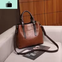 包包女新款2020时尚百搭皮斜挎包女士大气手提单肩大包复古皮包NEW LAKE女士单肩包
