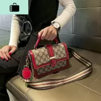 香港包包女2020新款洋气斜挎时尚质感小方包女士流行单肩手提小包NEW LAKE女士单肩包
