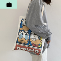 女儿国国王的店帆布包女单肩韩版原宿ulzzang日系可爱学生帆布袋NEW LAKE女士单肩包