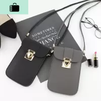 韩版复古新款手机包单肩斜挎包女士迷你小包包简约时尚挂脖零钱包NEW LAKE女士单肩包
