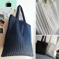 秋新款蕾丝镂空帆布包包网眼单肩包女书包文艺纯色竖条纹布袋子NEW LAKE女士单肩包