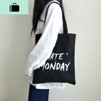 大学生帆布包女单肩韩国简约布袋ulzzang原宿风日系森系复古文艺NEW LAKE女士单肩包