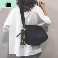 大容量包包女2020新款休闲百搭宽带单肩包潮韩版简约帆布袋斜挎包NEW LAKE女士单肩包