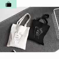 韩版新款学生简约百搭涤棉帆布包女单肩包小文艺清新布袋手提书包NEW LAKE女士单肩包