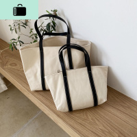 包包女包2020新款大容量托特拼帆布包牛皮ins手提包NEW LAKE女士单肩包