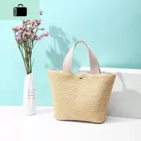 编制手提小包包新款2020迷你日系韩版潮女包新款小清新文艺托特包NEW LAKE女士单肩包