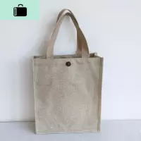 棉麻袋子手提布袋子韩版文艺小清新学生帆布手提袋制作棉麻包NEW LAKE女士单肩包