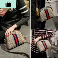 2020新款包包韩版ins贝壳撞色简约百搭港风斜挎包女复古单肩小包NEW LAKE女斜挎包