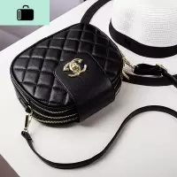 包包女2020新款潮2019网红流行菱格三层小包斜挎包单肩贝壳小圆包NEW LAKE女斜挎包