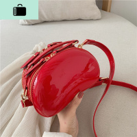 小众设计包春夏小包包女2020新款斜挎包小百搭漆皮亮面豌豆贝壳包NEW LAKE女斜挎包